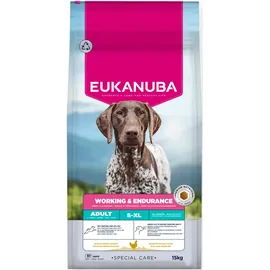 Eukanuba Working & Endurance Hundefutter mit frischem Huhn 15 kg