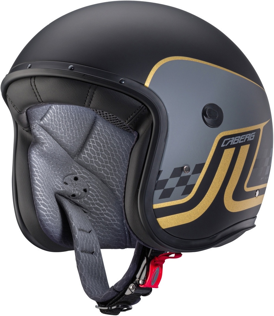 Caberg Freeride Trophy Jet Helm, zwart-goud, XS Voorman