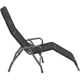 Siena Garden Bito Kippliege 139 x 72 x 118 cm schwarz