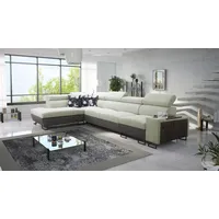 Ecksofa Melani XI Maxi 360x220cm- Schlaffunktion - Bettkasten - L-Form - Couch - Eckcouch - Schlafsofa - Wohnlandschaft - Sofa - Polstersofa - Couch - Freya210.11+ Kunstleder Tauro8207 - Links - 26