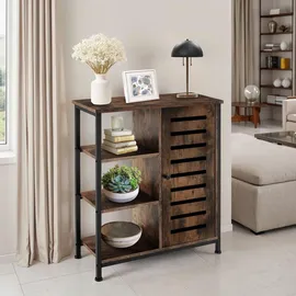 Tectake Sideboard 71 x 82 x 32 cm Braun