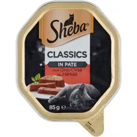 Sheba Classics mit Rindfleisch Tablett 22 x 85 g