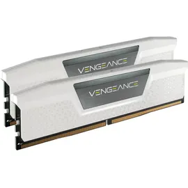 Corsair VENGEANCE DDR5 RAM 32GB (2x16GB) Bis zu 5200MHz CL40 Intel XMP 3.0 Desktop-Arbeitsspeicher – Weiß (CMK32GX5M2B5200C40W)