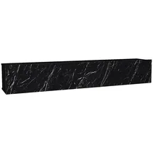 vente-unique Vikila TV-Hängeschrank 180x29,5x29,5 cm Schwarz Holz