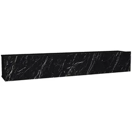 vente-unique Vikila TV-Hängeschrank 180x29,5x29,5 cm Schwarz Holz