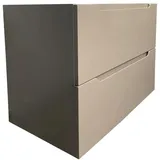 vente-unique Waschbeckenunterschrank hängend - 80 cm - Taupe - stefanie