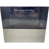 Keychron K3 Max, grau, LEDs RGB, hot-swap, Gateron Low Profile 2.0 BLUE, USB/Bluetooth, DE (K3M-H2-DE)