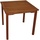 DEGAMO Lago Gartentisch 80 x 80 x 72 cm braun