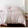 ELEGANTE Levens Gestreift Pink 200 x 200 cm + 2 x 40 x 80 cm