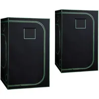 Mophorn Growzelt 120x120x200 Cm, Pflanzenzelt Mit 600d Mylar-beschichtung, Indoor-zuchtzelt Mit Sichtfenster, Bodenwanne Und Stabilem Reißverschluss, Geeignet Für Obst-, Blumen- Und Gemüseanbau