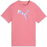 Puma Graphic Floral Cat T-Shirt Mädchen 25 - wild pink 128