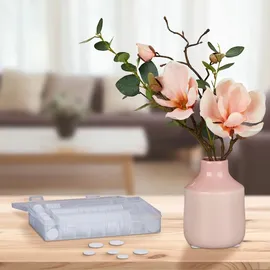 Relaxdays Filzgleiter 272er Set, runde & eckige Möbelgleiter, Kratzschutz, mit Box, Klebefilz Möbel, weiß