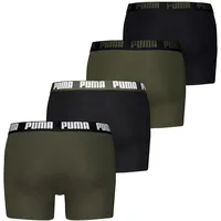 Puma Boxershorts 4er Pack Schwarz / Grün M