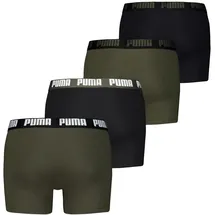 Puma Boxershorts 4er Pack Schwarz / Grün M
