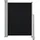 vidaXL Seitenmarkise 100 x 300 cm Schwarz Polyester