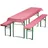nyvi Bierbankauflagen Set 130 x 70 cm rot kariert 3-tlg.