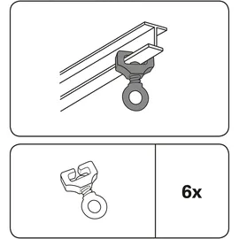 GARDINIA T-Feststeller weiß