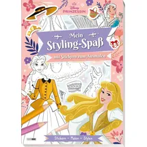 Panini Disney Prinzessin: Mein Styling-Spaß mit Stickern zum Ausmalen - Stickern - Malen - Stylen