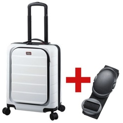 JSA Reisetrolley »S« weiß inkl. Koffergurt weiß, 39x53x24 cm