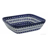Bunzlauer Keramik 2L Auflaufform Backform für 2-3 Personen 25x21x7cm Dekor 166a
