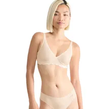 SLOGGI Soft-BH "ZERO Microfibre 2.0", Damen, Gr. XS, N-Gr, braun (walnuss), Obermaterial: 76% Polyamid, 24% Elasthan, unifarben, BHs Soft-BH, nahtlos, mittlerer Halt, Microfaser, weich