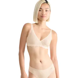 SLOGGI Soft-BH "ZERO Microfibre 2.0", Damen, Gr. XS, N-Gr, braun (walnuss), Obermaterial: 76% Polyamid, 24% Elasthan, unifarben, BHs Soft-BH, nahtlos, mittlerer Halt, Microfaser, weich