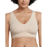 SCHIESSER Damen nahtloses Bustier mit herausnehmbaren Pads - Invisible Soft, Sand_170364, 46