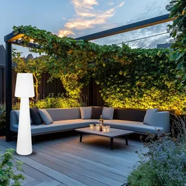 smartwares LED Außen-Stehleuchte Kunststoff 110 cm inkl. Leuchtmittel weiß