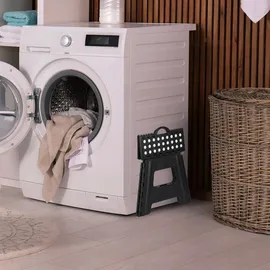 Relaxdays Klapphocker faltbar Schwarz