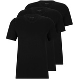 Boss Herren T-Shirt, 3er Pack Classic, Black, XXL