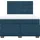 vidaXL Boxspringbett mit Matratze Blau 140x200 cm Samt