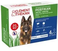 Clement Thekan Anti-Puces Anti-Tiques Chien 20-40kg 4 Pipettes Pipette(S) Unidose(S) pc(s)