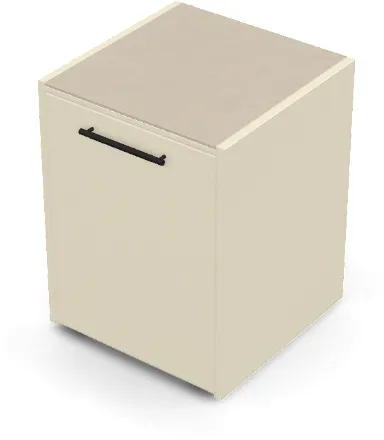 Brabura CT 60 Arbeitsmodul - Pietra Di Osso / Perle Blanche / Matt schwarzer Griff
