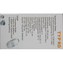 Sanicomfort Energiesparregler Typ RD Heizkörperthermostat M 30 x 1,5