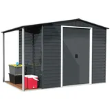 Duramax Gerätehaus 2,40 x 1,80 m Anthrazitgrau