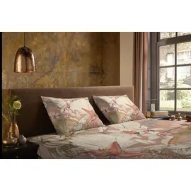 PURE luxury collection Ramani Blumen Rosa 135 x 200 cm + 2 x 80 x 80 cm