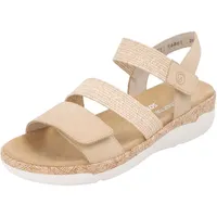 REMONTE Damen R6861 Riemchensandalen, Braun, 39