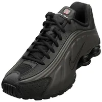 Nike Shox R4 Sneaker, Black Black Bright Crimson, 45.5