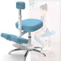 DBMGB kniestuhl höhenverstellbar, ergonomischer Schreibtischstuhl kniehocker zum Lernen für Kinder, kniender Hocker mit Knieschoner zur Korrektur der Sitzhaltung