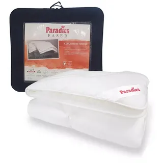 Paradies Bettdecke Halia medium warm | Bezug 100% Baumwolle veredelt mit Aloe Vera | Füllung Fill Klimafaser | 135x200