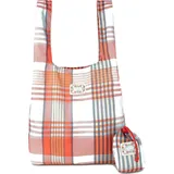 Oilily Shopper Toto Folding Tote Penelope Check Blue Haze