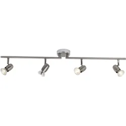 Brilliant LED Deckenstrahler Wesley eisen chrom GU10 4,5W 3000K Warmweiß schwenk...