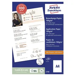 AVERY Zweckform Bewerbungs-Sets Inkjet DIN A4 seidenmatt 100 g/m2