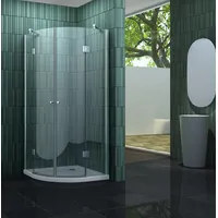 Duschkabine CLARABO 80 x 80 x 180 cm (Viertelkreis) ohne Duschtasse