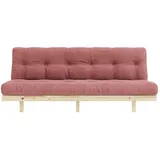 Karup Schlafsofa KARUP DESIGN "Lean 200 Schlafsofa, Gästebett, Sofa mit Futonmatratze", rosa (sorbet pink), B:200cm H:73cm T:100cm, Bezug: 100% Polyester, Sofas, Schlafsofa, Inkl. Futonmatratze, Liegefläche 130x200 cm, FSC zertifizierte Kiefer
