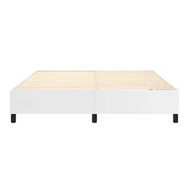 vidaXL Bettgestell Weiß 180x200 cm Kunstleder