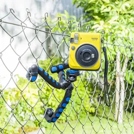 Walimex Mantona kaleido Flex leichtes Flex Stativ (mit hochwertigem 360° Kugelkopf, geeignet für Digital und Videokameras, Smartphones und Action Cams) ocean blue
