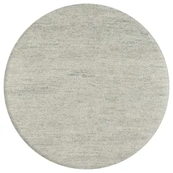 Wollteppich THEKO "Hadj Uni", beige (natur grau), H:25mm Ø:200cm, Wolle, Teppiche, echter Berber Teppich, reine Wolle, handgeknüpft