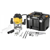 DeWalt DWE625KT Oberfräse 2300 W inkl. Tiefenanschlag, Absaugstutzen