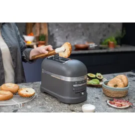 KitchenAid Paket 1, Toaster + Brötchenaufsatz Artisan 5KMT2204, Farbe:Pebbled Palm